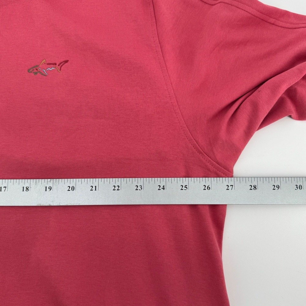 Greg Norman 1/4 Zip Pullover Mens XXL Classic Golf Shark Logo Red Long Sleeve - Picture 5 of 10